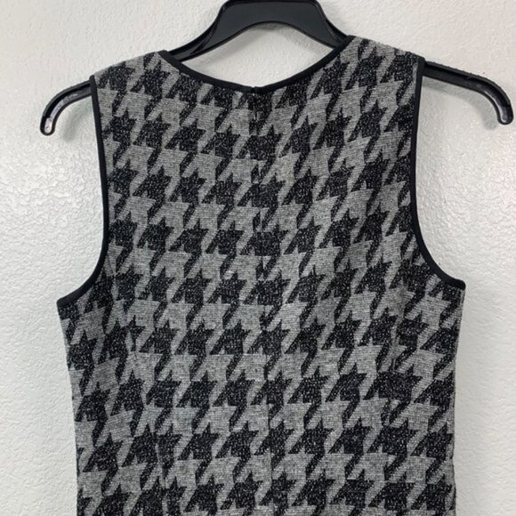 Theory Nikay Porter Check Houndstooth Flare Dress - Picture 4 of 8